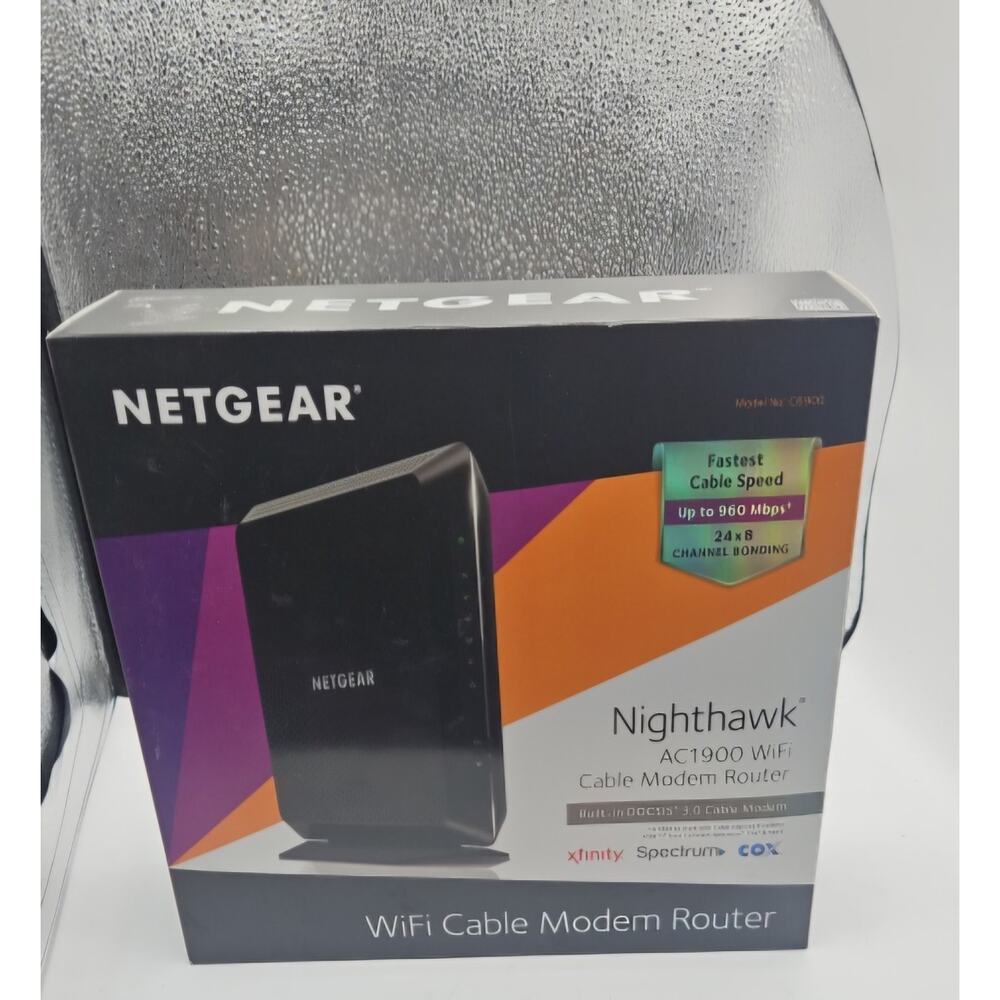 Netgear C6900 Nighthawk AC1900 WiFi Cable Modem Router New Box opened - Picture 2 of 7